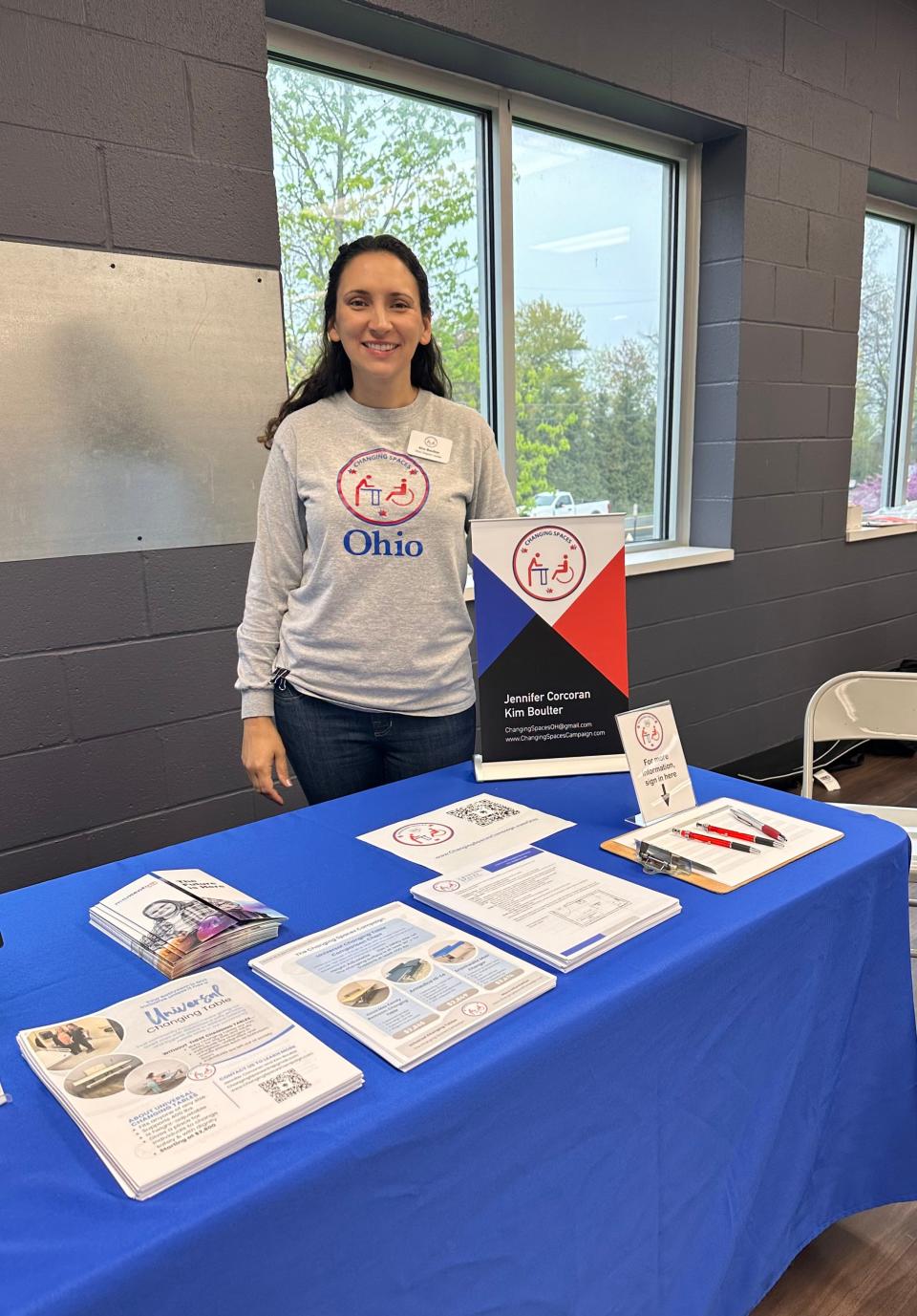 Kim Boulter, co-leader of Changing Spaces Ohio and a founder of the Inspired Access Foundation, at the Ohio Association of County Boards conference late last year.