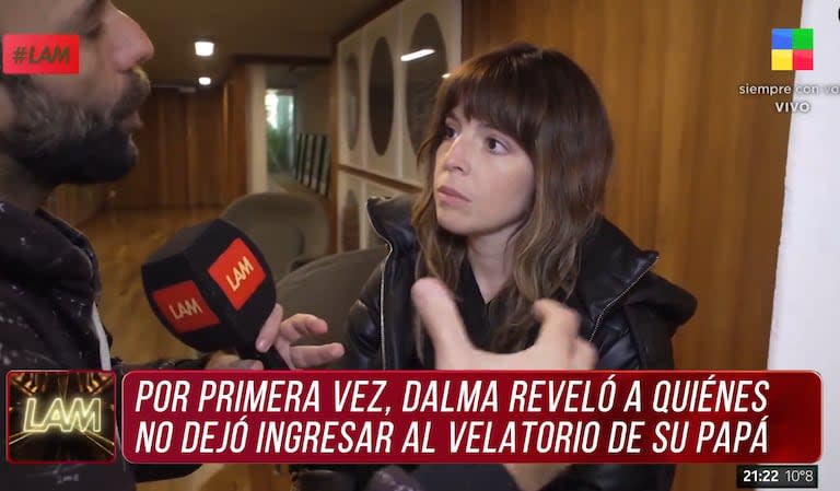 Dalma Maradona reveló la verdad del velatorio de su padre (Foto: captura TV)