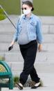 <p>A pregnant Rooney Mara steps out for a stroll in L.A. on Monday. </p>