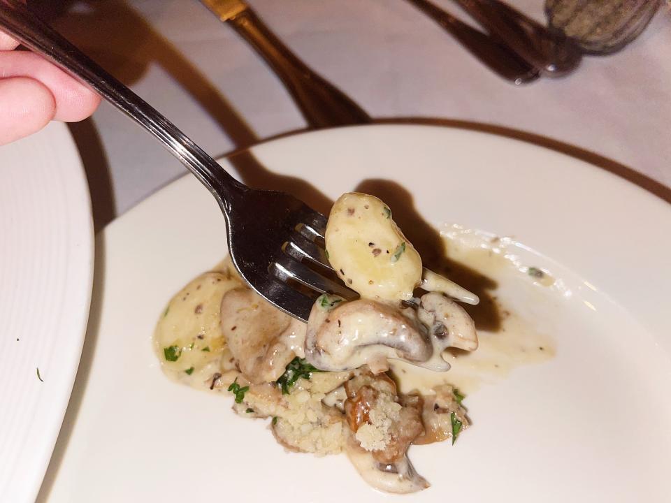 truffle gnocchi at joanne trattoria