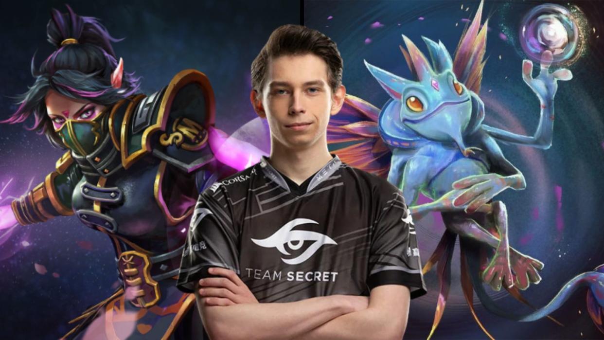 Team Secret midlaner Nisha put on back-to-back godlike performances to sweep Goon Squad and keep his team in the running for a spot in the Dota 2 Arlington Major. (Photos: Team Secret, Valve Software)