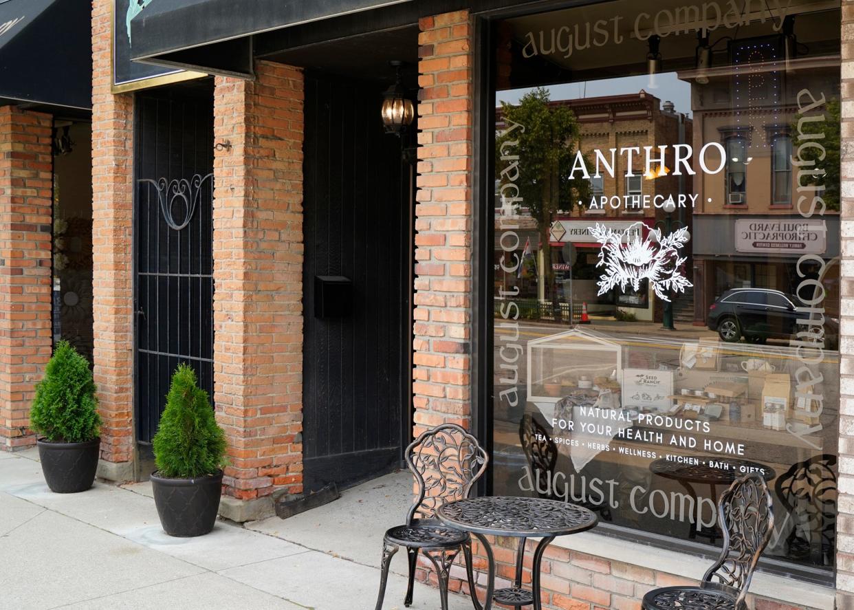 Anthro Apothecary is in the August Co. building at 128 E. Chicago Blvd. in downtown Tecumseh.