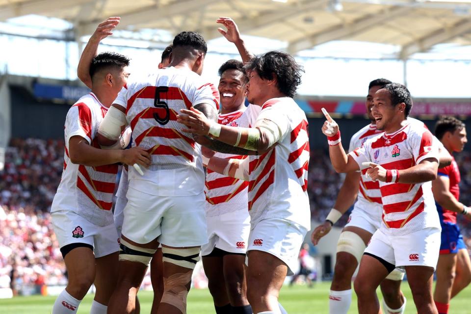 Japan began their World Cup with a bonus point win against Chile (Getty Images)