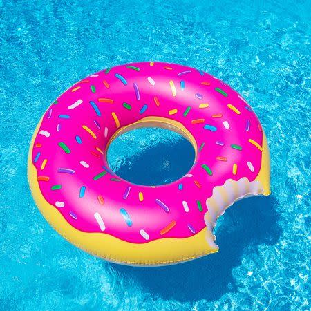 10) Gigantic Donut Pool Float