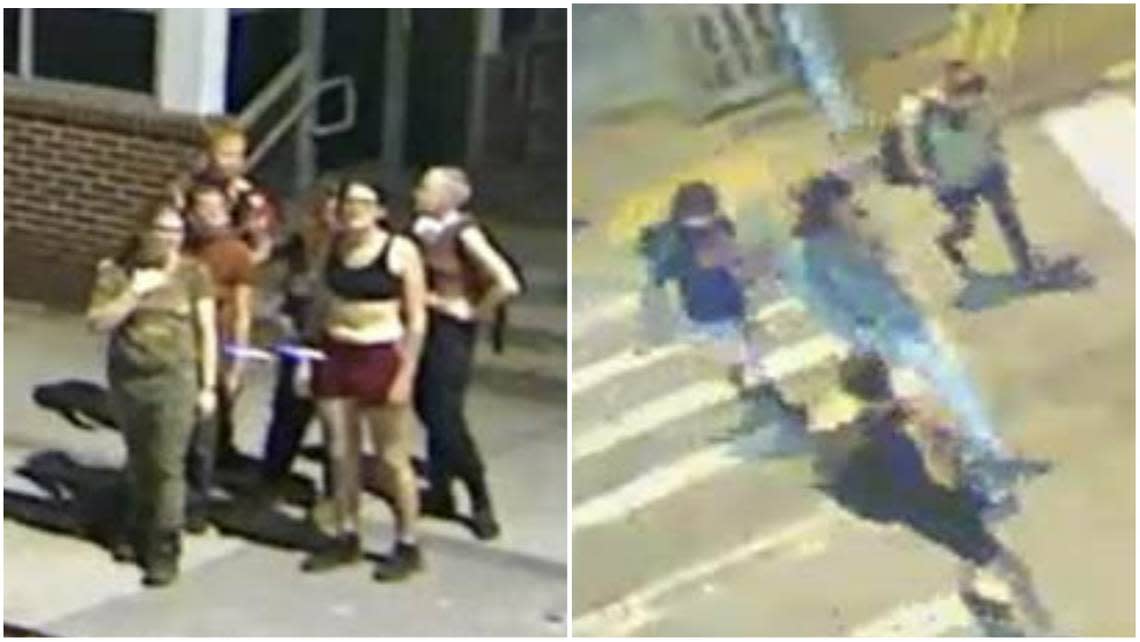 A large group was seen leaving the area near Ebenezer Baptist Church in minutes after a pro-abortion message was spray-painted on the historic Georgia church July 3, federal investigators said.
