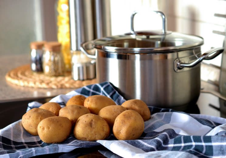 Should we be par boiling potatoes in water or cream? [Photo: Unsplash via Pexels]