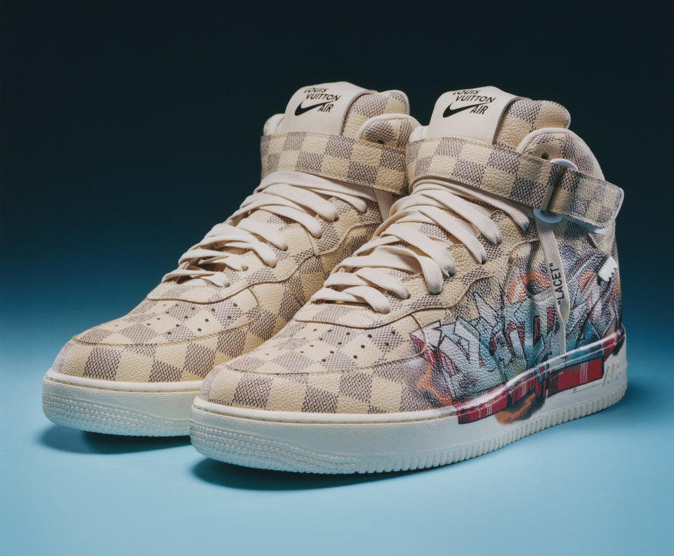 Louis Vuitton x Nike Air Force Mid 'Graffiti'