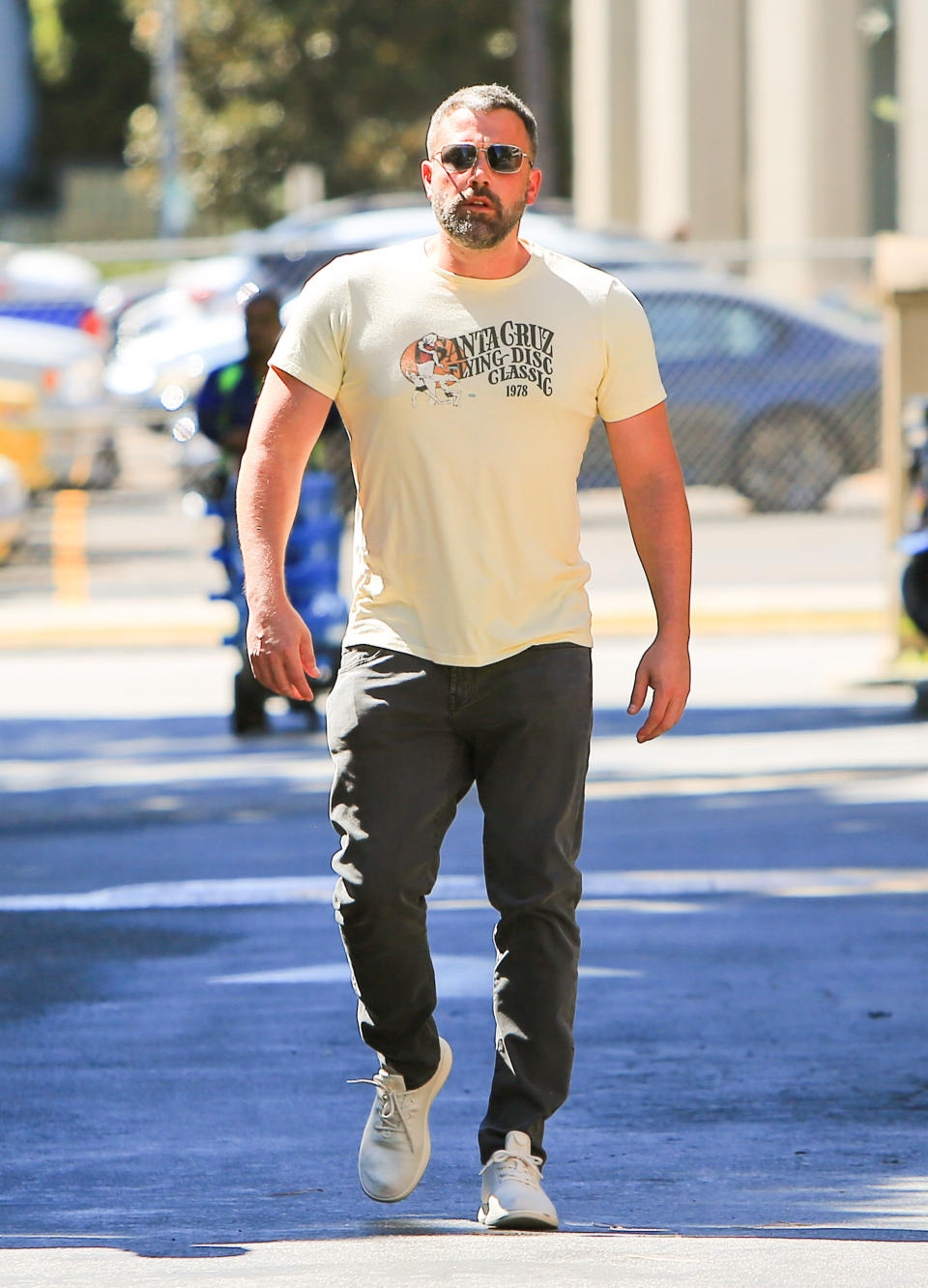 Ben Affleck am Montag in Los Angeles: Breit gebaut und ohne Bäuchlein. Rein äußerlich präsentiert sich der Schauspieler gerade wieder in Bestform. (Bild: Getty Images)