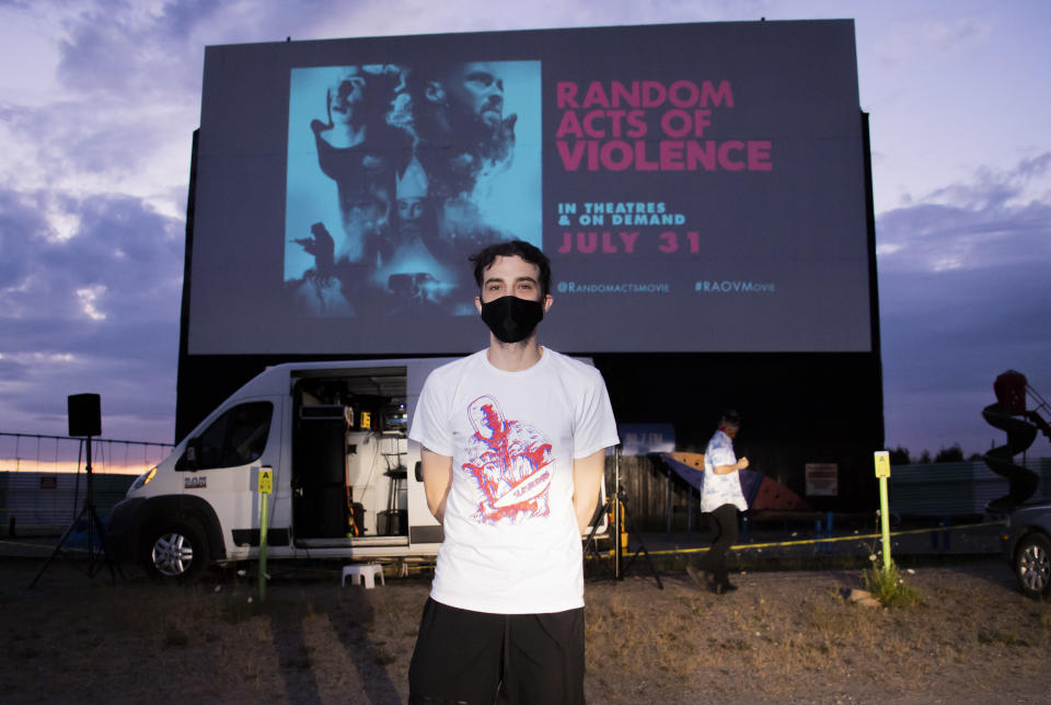 Jay Baruchel attends the Canadian premiere of "Random Acts Of Violence" held at The 5 Drive-In on July 29, 2020. (Photo by George Pimentel/Getty Images)