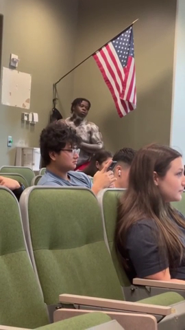 On Jan. 24, YouTuber Chibu Dunga walked into a Florida Atlantic University science class and proceeded to take a bath in the back corner as a prank.