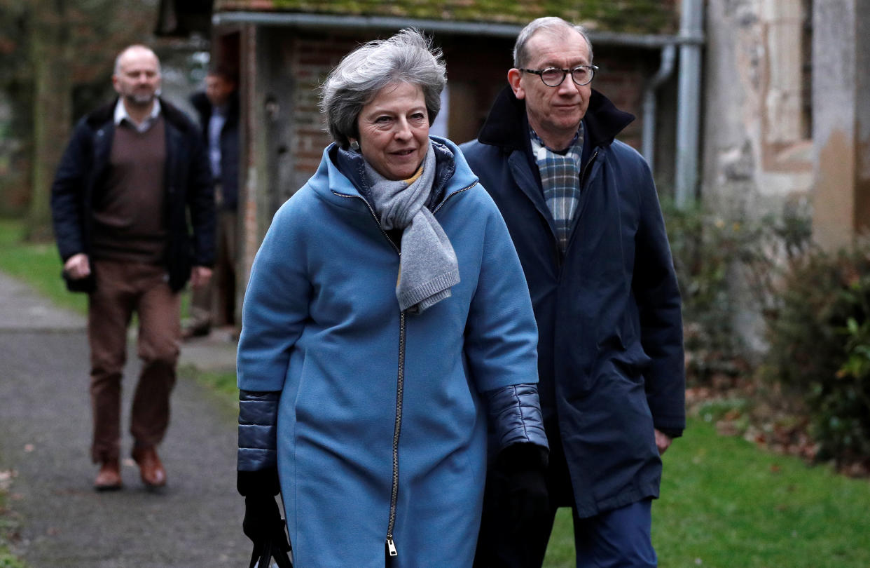 <em>Theresa May has warned of a ‘catastrophic and unforgivable breach of trust’ if MPs reject her Brexit deal (Picture: PA)</em>