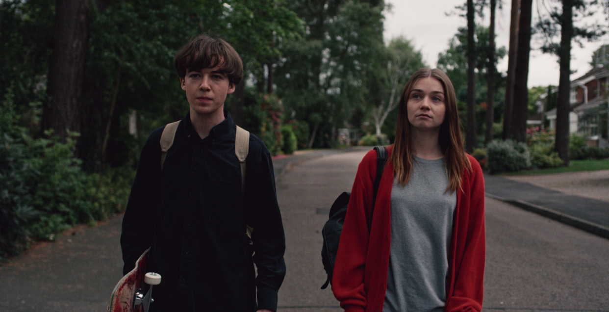 Alex Lawther and Jessica Barden in <em>The End of the F***ing World</em>. (Photo: Netflix)