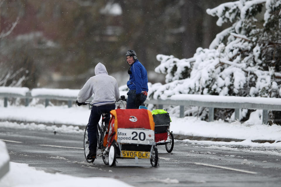 Spring Snowstorm Hits Northern Scotland