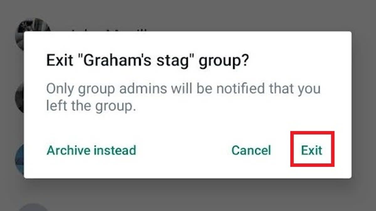 How to exit a WhatsApp chat silently in Android (Alan Martin)