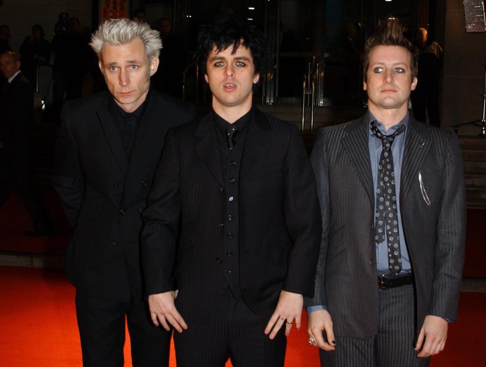 American band Green Day (Ian West/PA) (PA Archive)