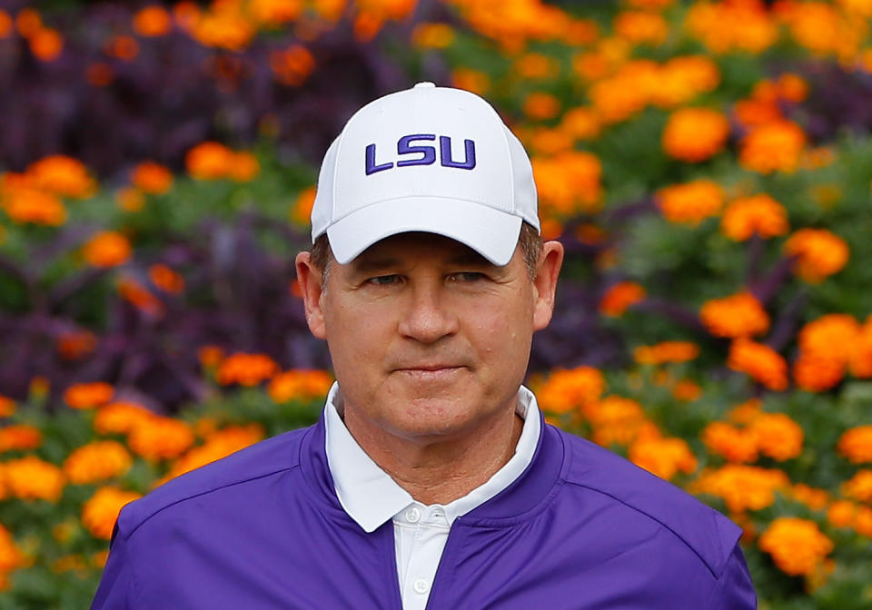 Les Miles could be a really good actor. (Getty)