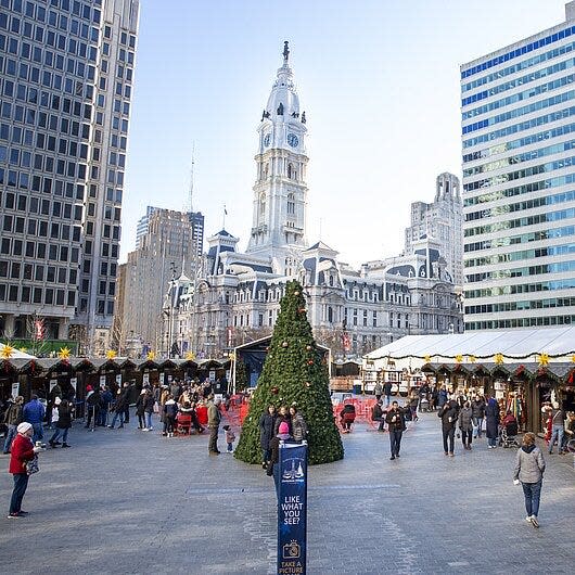 The Christmas Village, Philadelphia's downtown holiday festival, returns for the 2023 holiday season. The festival will take place in the LOVE Park.