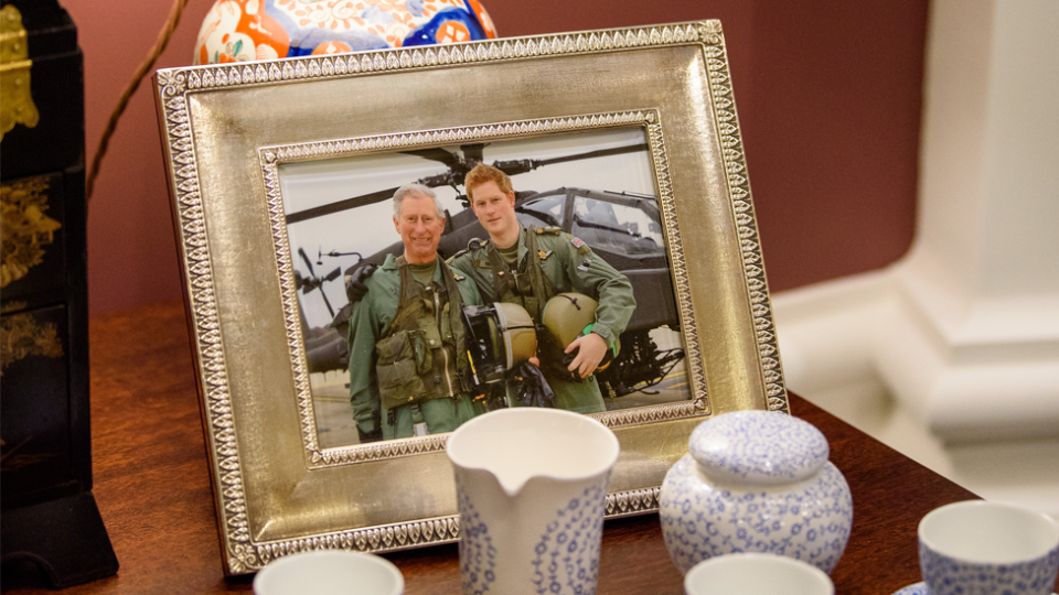 Another image reveals Prince Charles and a younger Prince Harry. Source: Getty