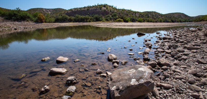 The Rio Grande at Caballo Lake State Park in New Mexico in May 2021.