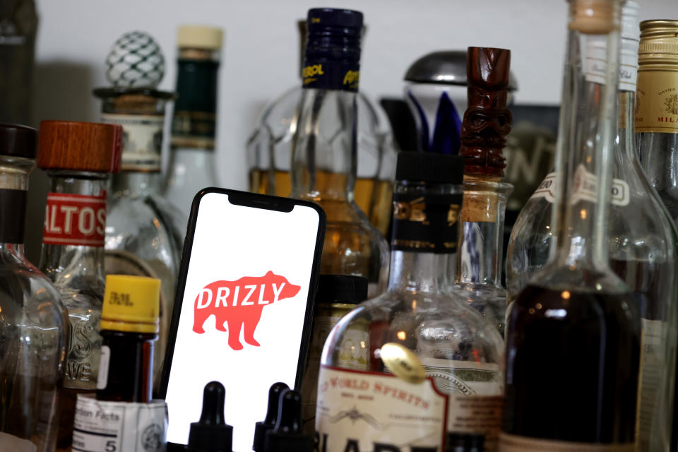 SAN ANSELMO, CALIFORNIA - FEBRUARY 03: In this photo illustration, The Drizly logo appears on the screen of an iPhone on February 03, 2021 in San Anselmo, California. Uber announced plans to acquire alcohol-delivery service app Drizly for an estimate $1.1 billion in cash and stock. The Drizly marketplace will be hosted on the Uber Eats app as well as maintaining the standalone Drizly app. (Photo Illustration by Justin Sullivan/Getty Images)