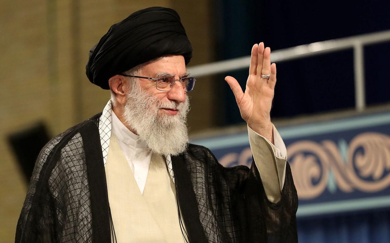 Ayatollah Ali Khamenei's comments were given on national television as concern grew about a missing UAE tanker - AFP