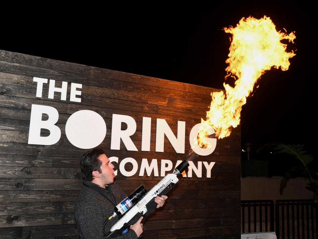 Boring Company flamethrower