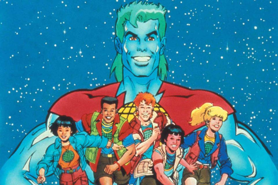 <p>Alamy</p> Captain Planet and the Planeteers in 1990