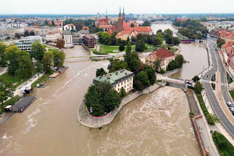 FILE PHOTO: Flooding in Poland