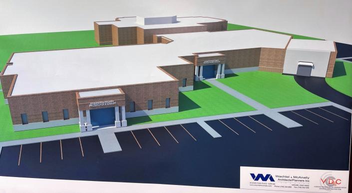 A rendering of the proposed new Coshocton Justice Center by Wachtel McAnally of Newark.