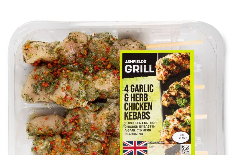 Ashfields Grill 4 Garlic & Herb Chicken Kebabs with a certain best before date have been recalled after being labeled 'unsafe to eat'