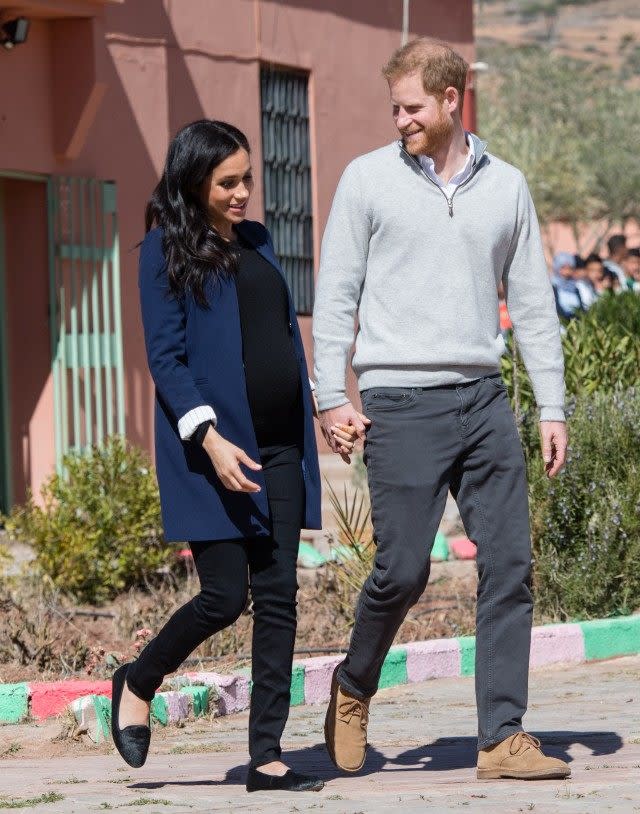 The royal couple also displayed some rare PDA!