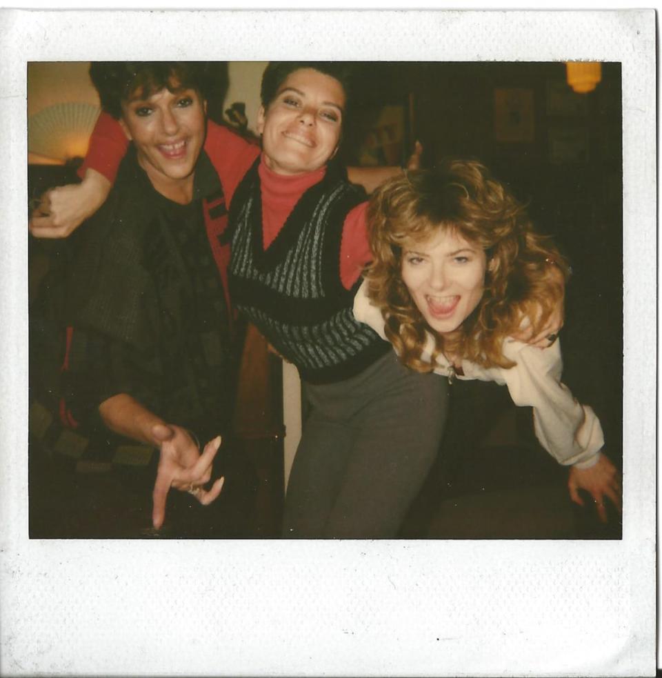 Gloria, left, Candida, center, and Jane, right, at Annie Sprinkle’s Lexington Avenue apartment in Manhattan. 