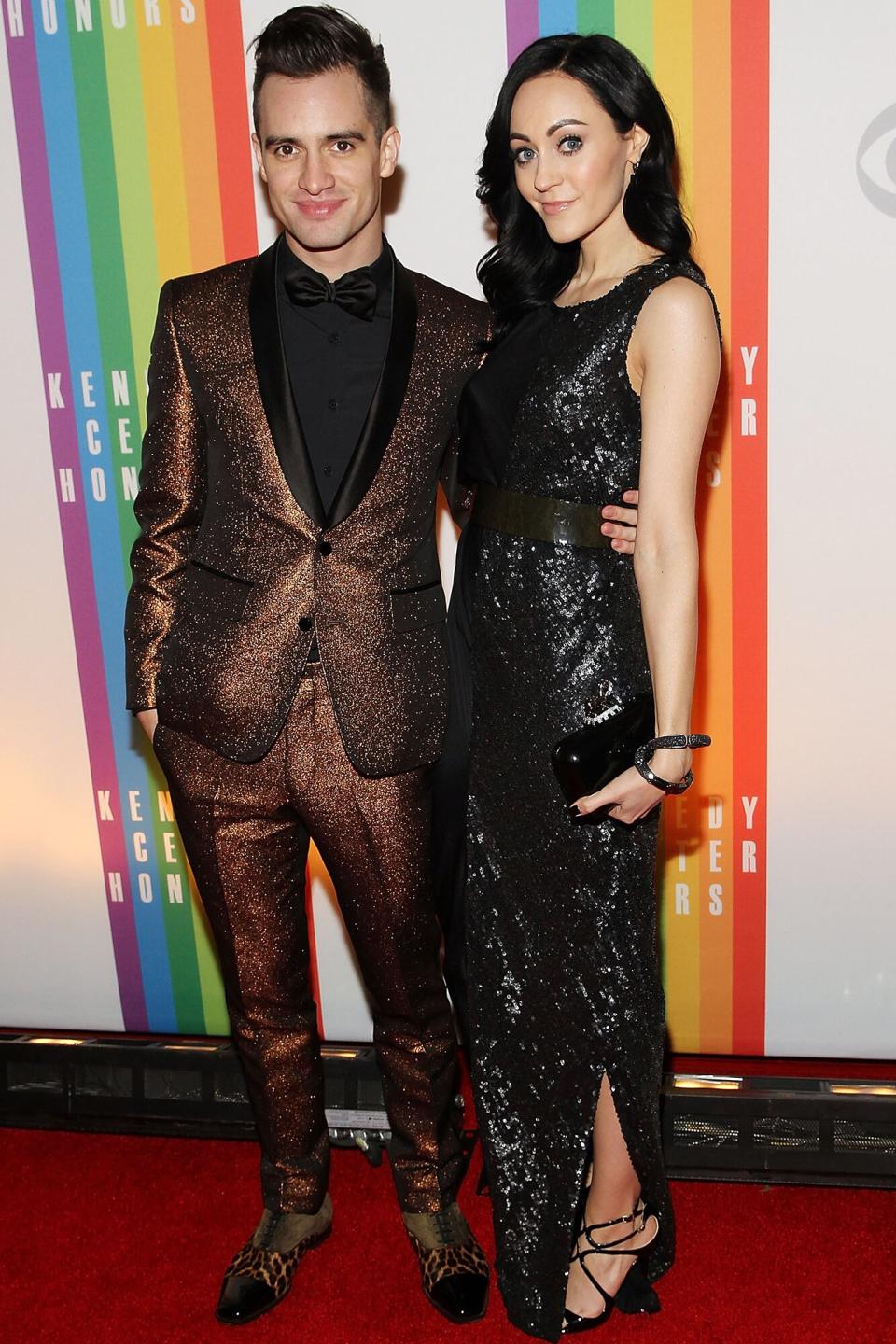 Brendon Urie and his wife Sarah Urie attend the The 36th Kennedy Center Honors gala at The Kennedy Center on December 8, 2013 in Washington, DC.