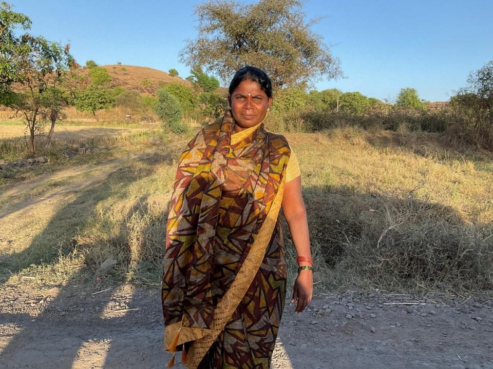 Lata Waghmare’s baby was killed after being run over by a tractor. Ms Waghmare had no option but to bring her baby when she went to work in the sugarcane fields (IIED)