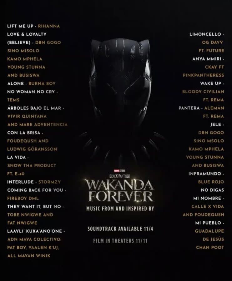 sondtrack de wakanda forever