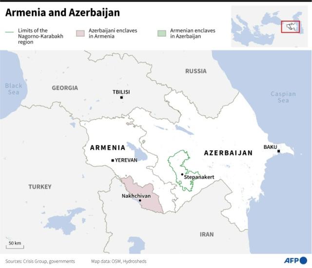 Armenia-Azerbaijan war: line of contact