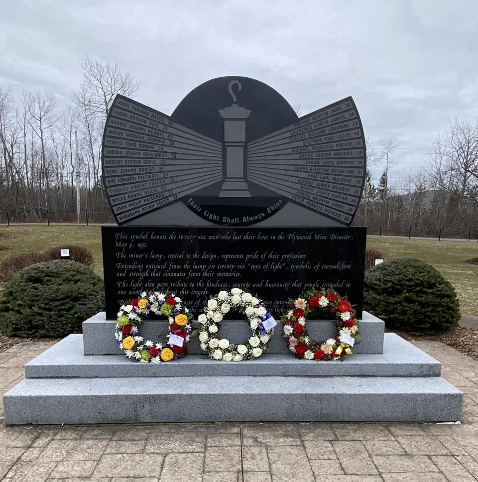 Their Light Shall Always Shine Memorial Park is dedicated to the 26 miners who lost their lives in the Westray Mine explosion, located at the Westray Miners Memorial Park.