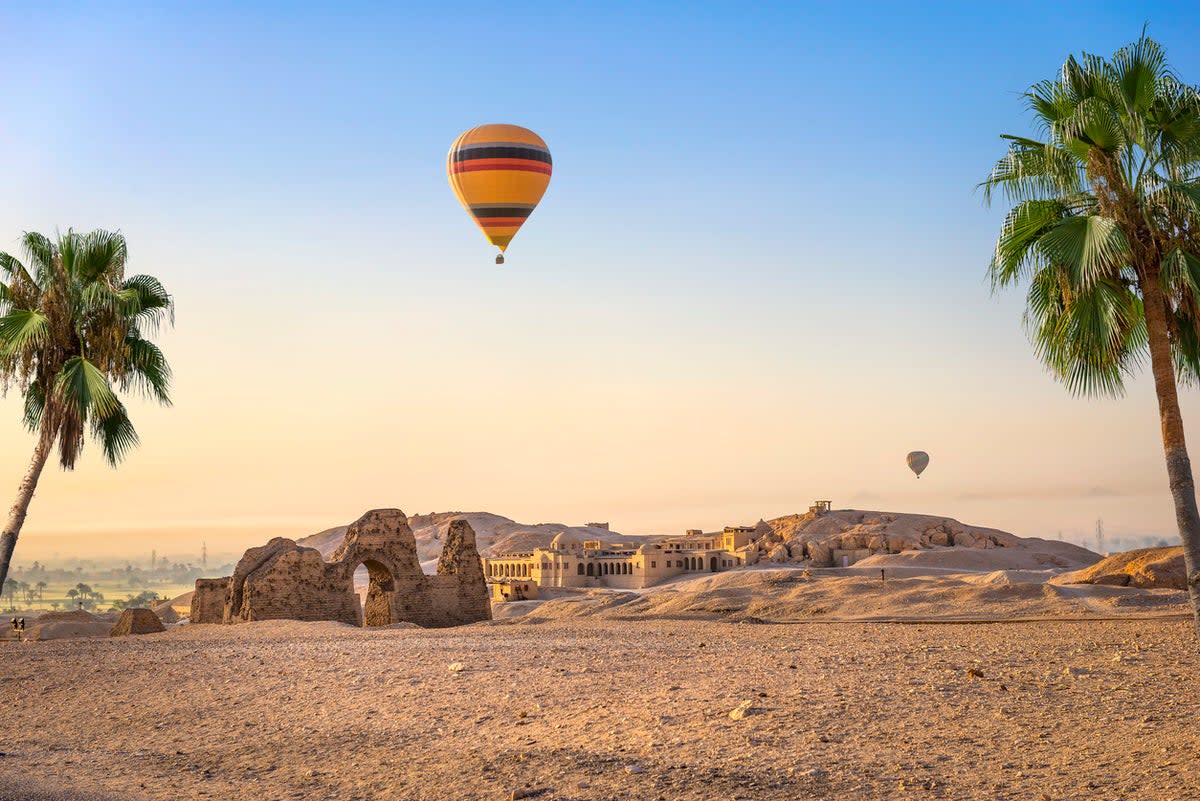 The landmarks of ancient Thebes and the Valley of the Queens are best viewed from above (Getty Images/iStockphoto)