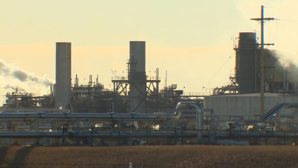 The Dow Chemical plant in Fort Saskatchewan, Alta., which operates in Alberta’s Industrial Heartland, the province’s first and currently only Designated Industrial Zone. (Trevor Wilson/CBC - image credit)