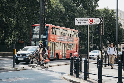 <span class="caption">According to Mayor of London Saadiq Khan, expanding the ULEZ will 'ensure 5 million more Londoners can breathe cleaner air'.</span> <span class="attribution"><a class="link " href="https://www.shutterstock.com/image-photo/london-uk-july-16-2019-signs-1473007319" rel="nofollow noopener" target="_blank" data-ylk="slk:Alena Veasey;elm:context_link;itc:0;sec:content-canvas">Alena Veasey</a></span>