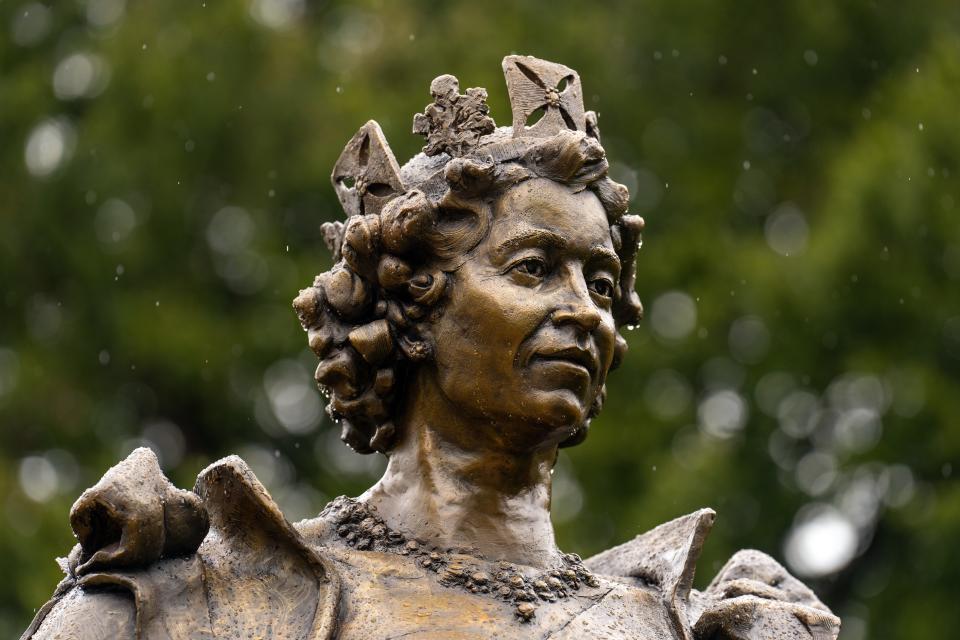 The statue also marks “the first permanent memorial to Her Late Majesty Queen Elizabeth II,” the Rutland County Council said in a statement on social media.