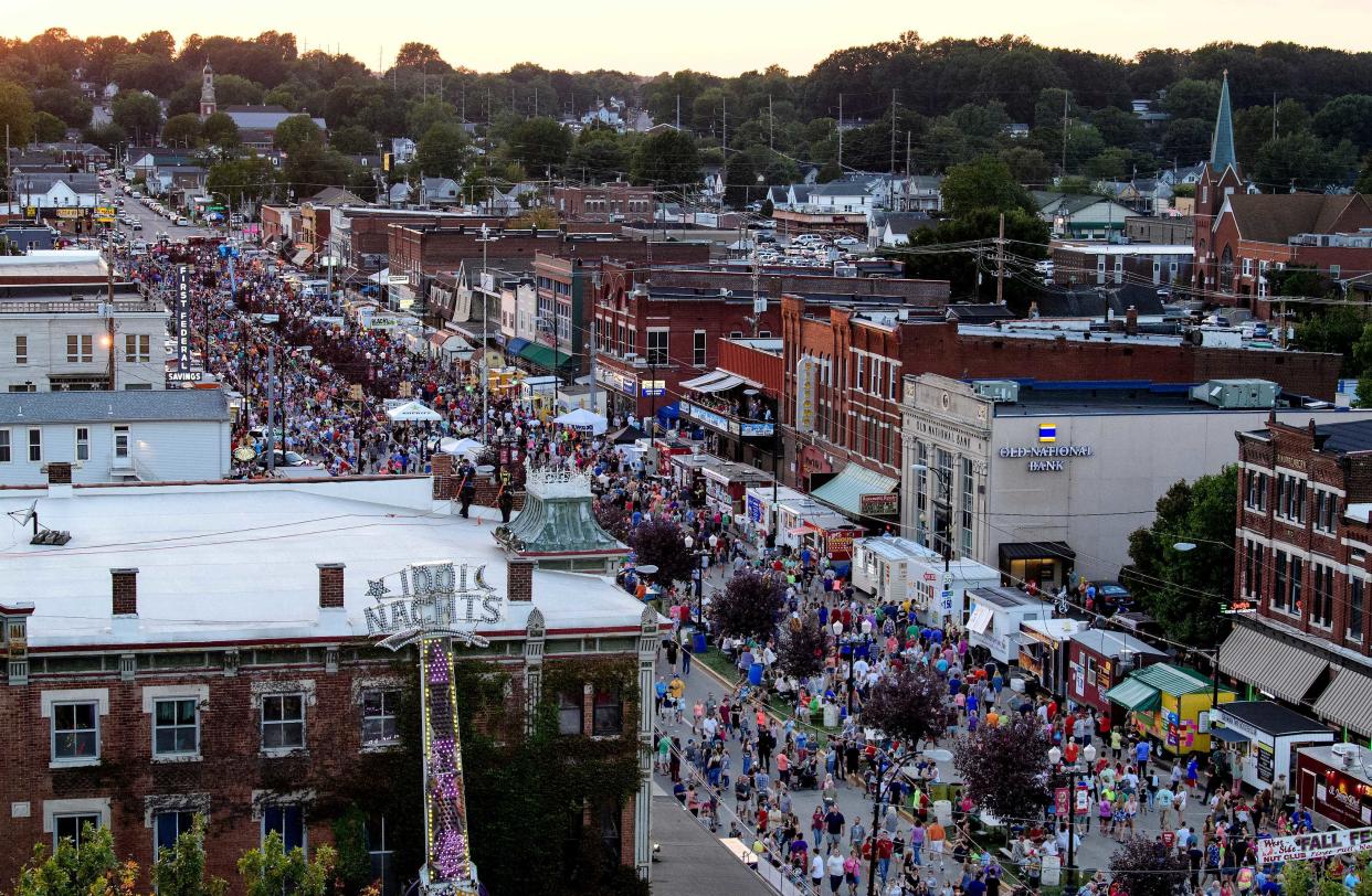 Scenes from the 97th annual West Side Nut Club Fall Festival on Franklin Street in Evansville, Ind., Wednesday, Oct. 3, 2018.