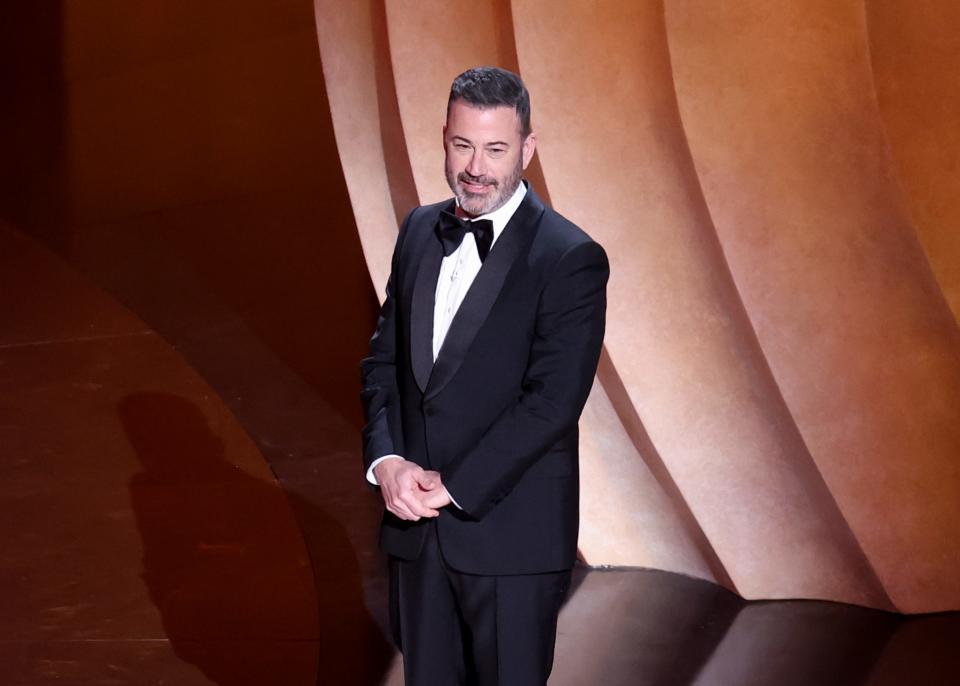 Jimmy Kimmel at the 96th Oscars held at Dolby Theatre on March 10, 2024 in Los Angeles.