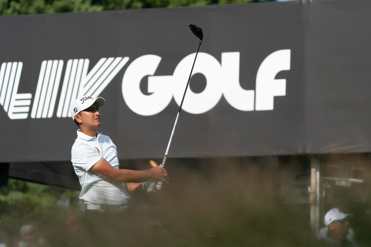 LIV Golf won't be streamed on Amazon or Apple. (Richard Cashin-USA TODAY Sports)