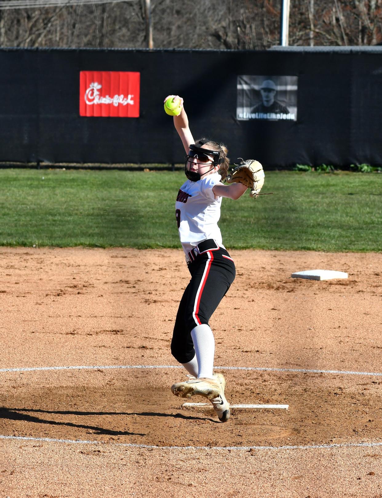 Addison Ramey pitches against Edgewood on Thursday, March 28, 2024.