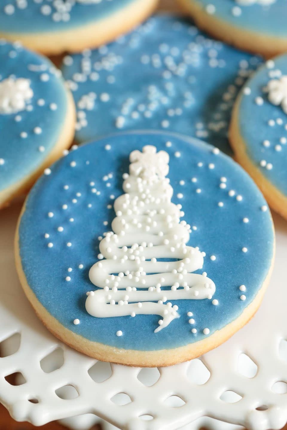 White Tree Shortbread Cookies