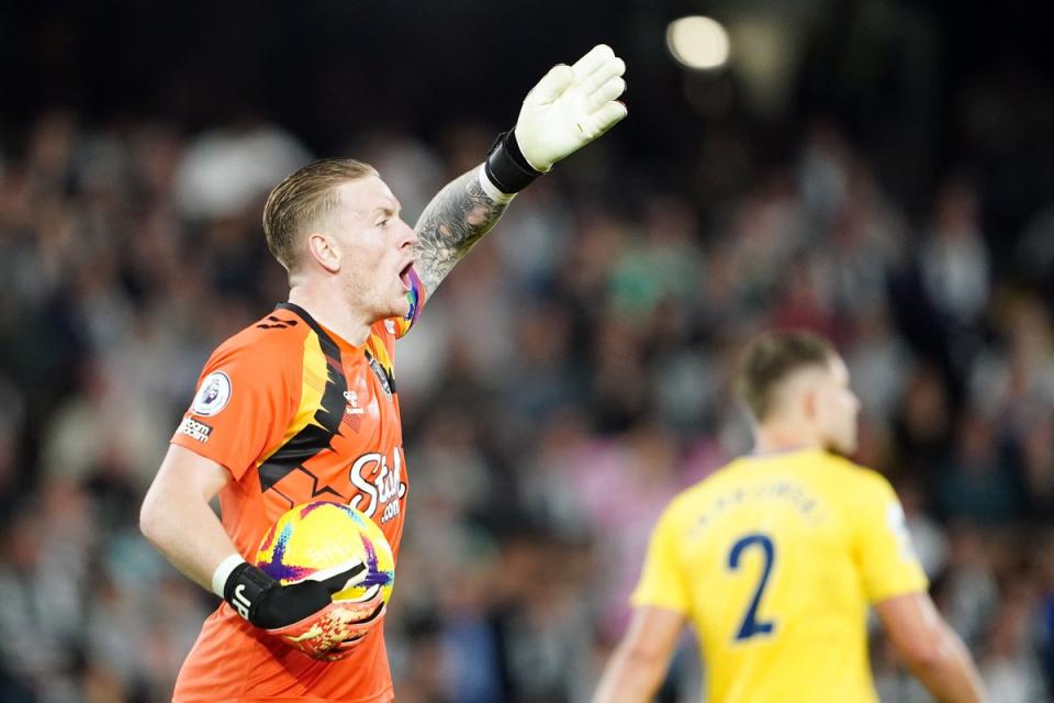 Frank Lampard paid tribute to Jordan Pickford, pictured (Zac Goodwin/PA) (PA Wire)