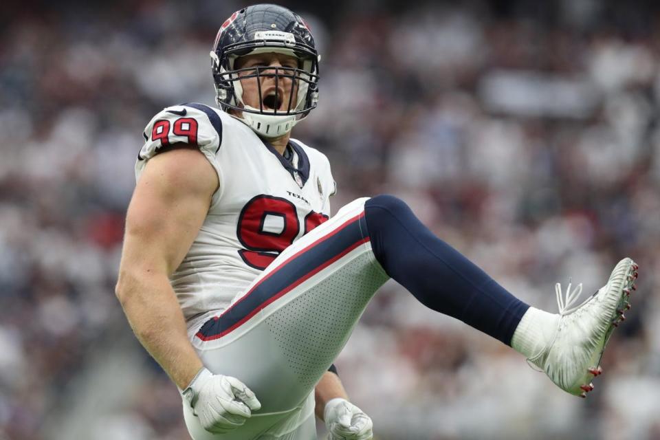 After two injury hit seasons, J. J. Watt is firing on all cylinders in Texas