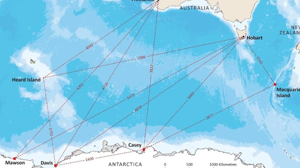 The Australian Antarctic Division has four permanent research stations in Antarctica and the sub-Antarctic: Mawson, Davis, Casey and Macquarie Island. Picture: Supplied