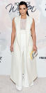 <p><b>VARIETY'S POWER OF WOMEN LUNCHEON 2015</b><br> The star must have a closet dedicated to her nude bras, flashing her undergarments once again in a sheer top, plus, high-waisted flare trousers and an ankle-grazing vest (both Narciso Rodriguez). But the buzziest part of this look was her custom Olympia Le-Tan book clutch reading, “Mr. and Mrs. West, A Love Story.”</p>